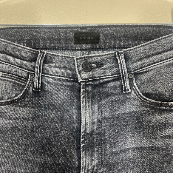 MOTHER Womens The Stunner Zip Ankle Step Fray Jeans Train Stops Size 27 - Picture 7 of 13